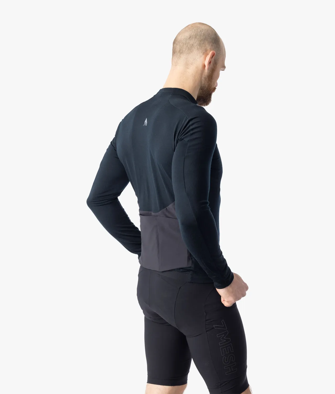 7mesh Ashlu Merino Long Sleeve cykeltröja Black merino