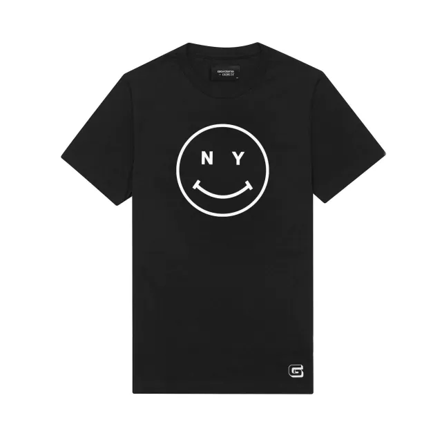Giordana Knowlita New York Smiley t-shirt svart bomull