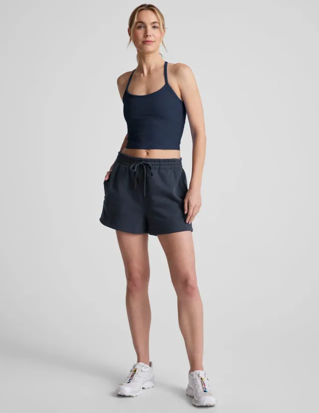 Beyond Yoga LuxeFleece Sweat Short mjukisshorts Nocturnal Navy