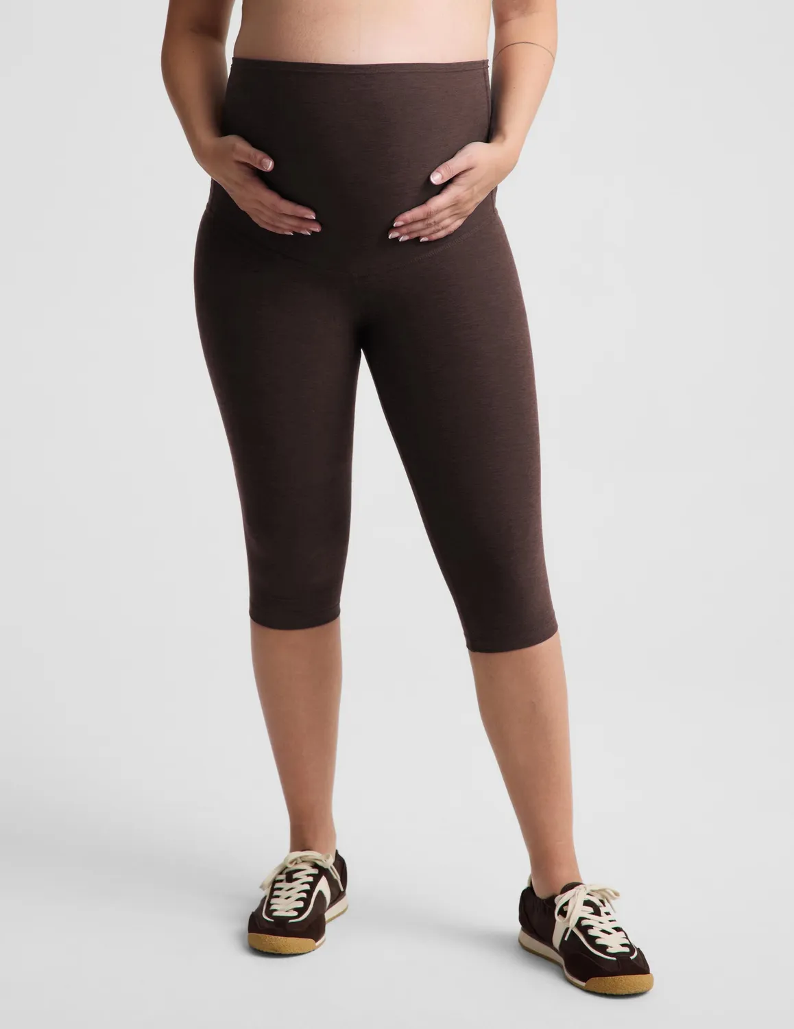 Beyond Yoga Spacedye gravidleggings pedal pusher brunmelerad