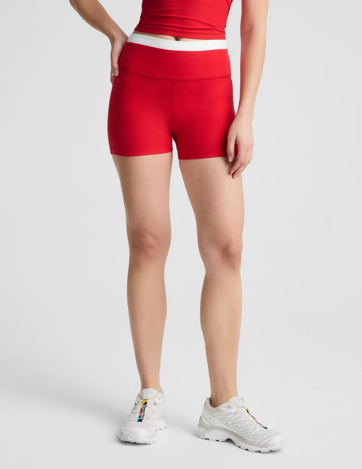 Beyond Yoga Spacedye Layered 3 Short shorts Candy Apple Red