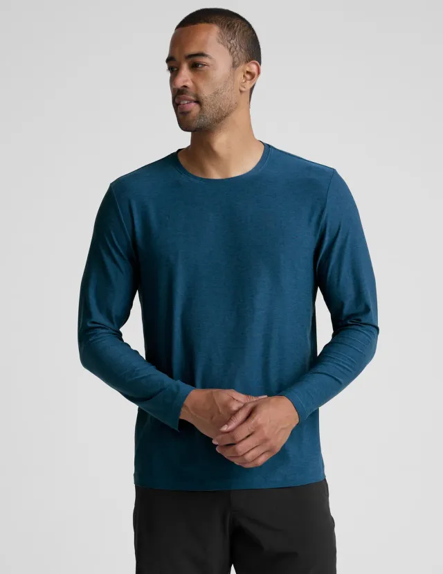 Beyond Yoga Always Beyond Long Sleeve Crew 2.0 tröja Dark Cobalt