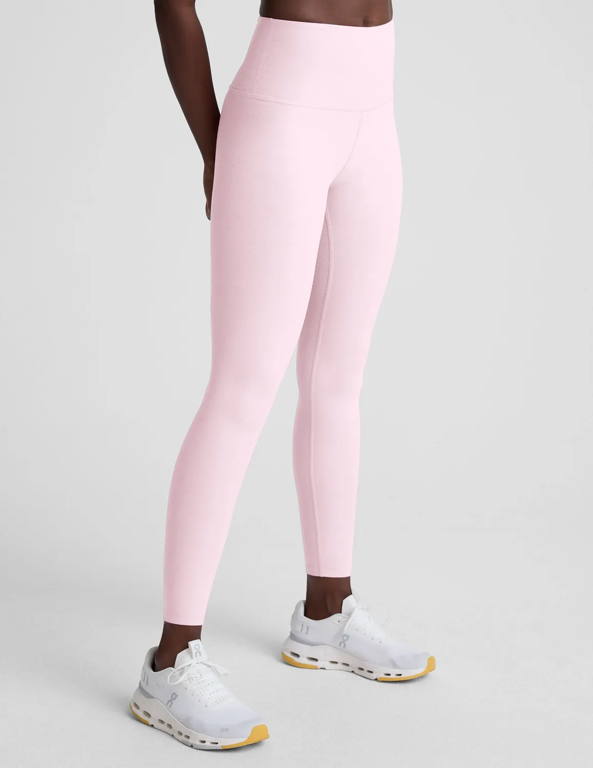 Beyond Yoga Spacedye Caught In The Midi High Waisted leggings Frosty Pink mjuk