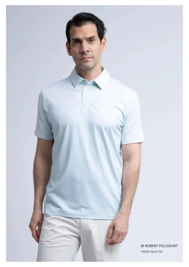 Cross Sportswear Robert Poloshirt piké tinted aqua