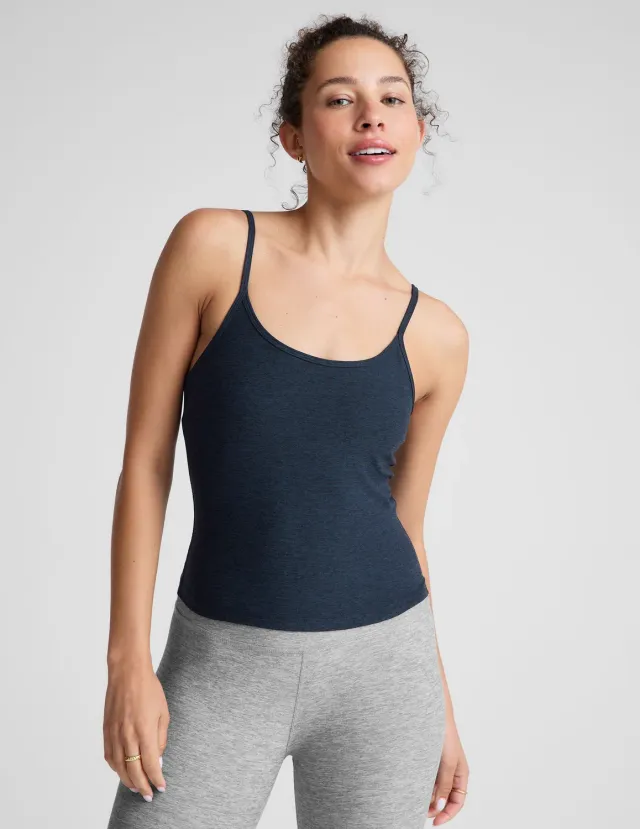 Beyond Yoga Spacedye Forever topp Nocturnal Navy fukt