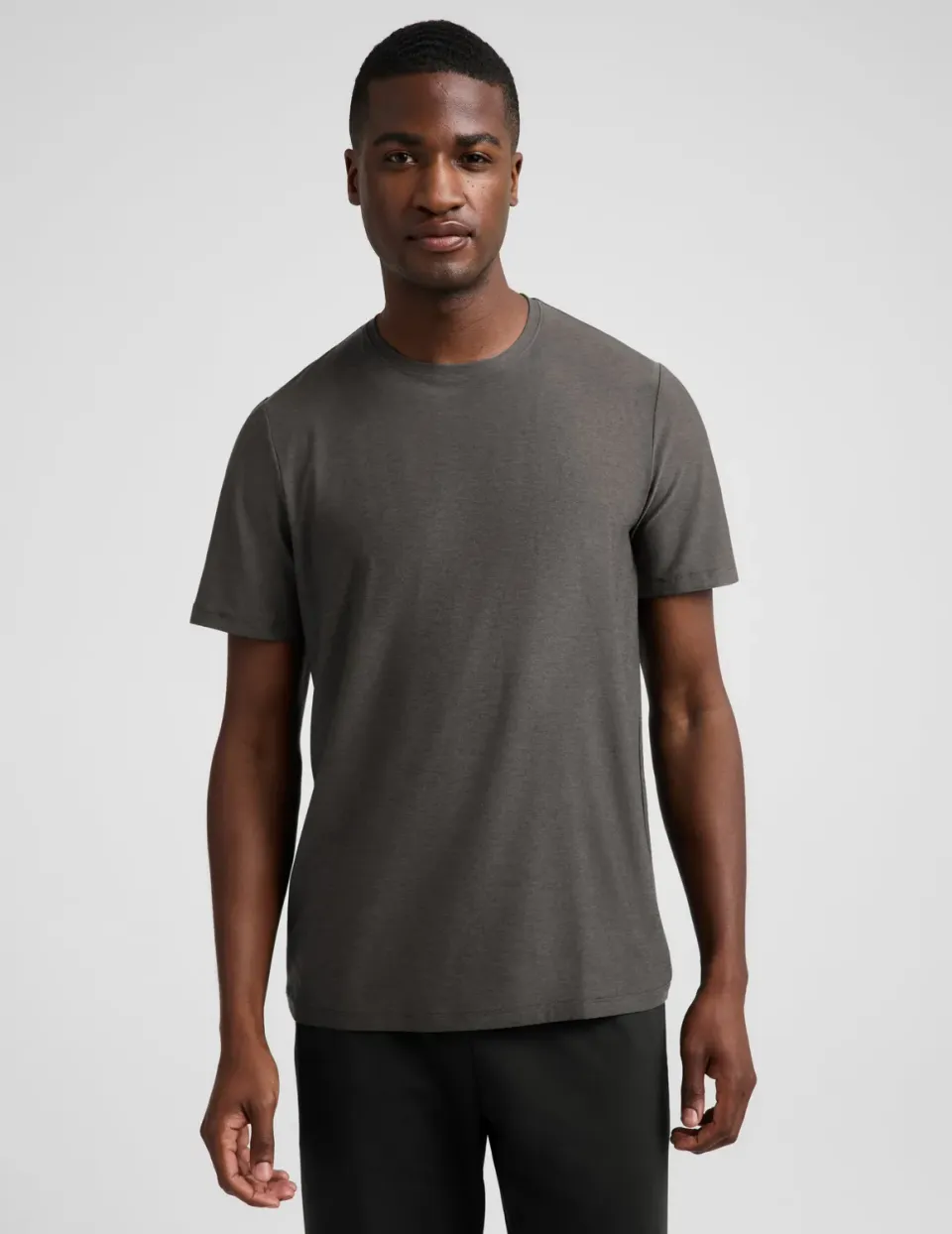 Beyond Yoga Always Beyond Men's Crew Tee 2.0 t-shirt True Gray Heather grå