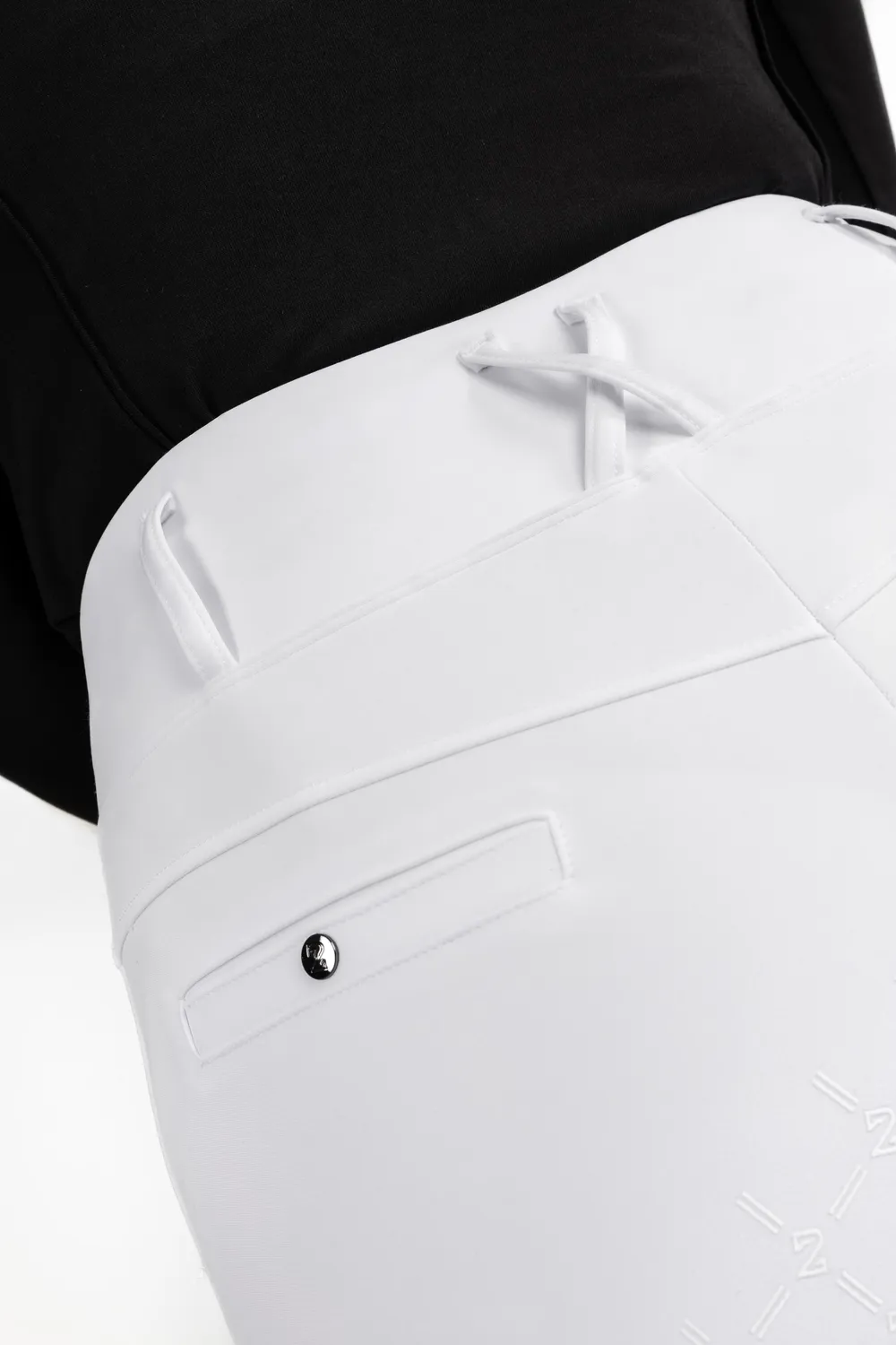 ZacZess London Hybrid ridleggings white hög midja