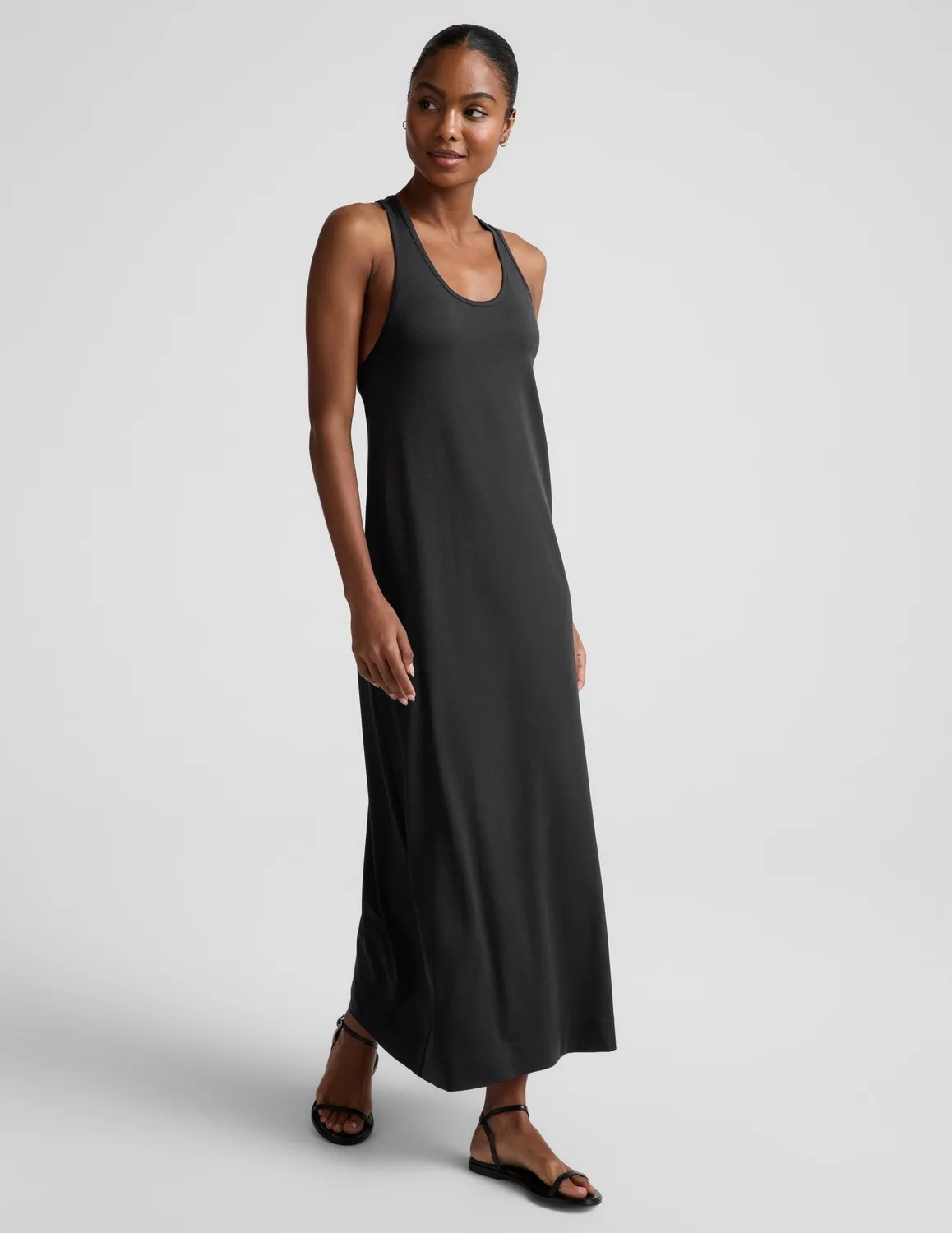 Beyond Yoga A Cut Above Racerback Maxi Dress svart