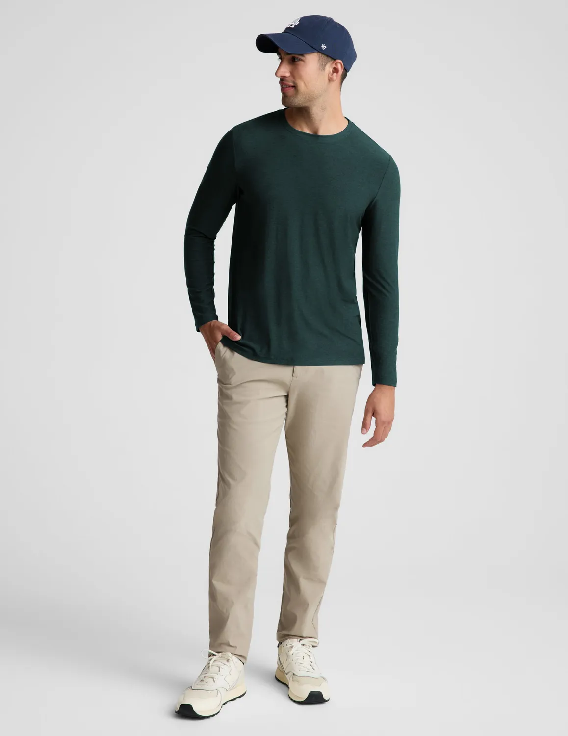 Beyond Yoga Always Beyond Long Sleeve Crew 2.0 tröja Dark Ivy