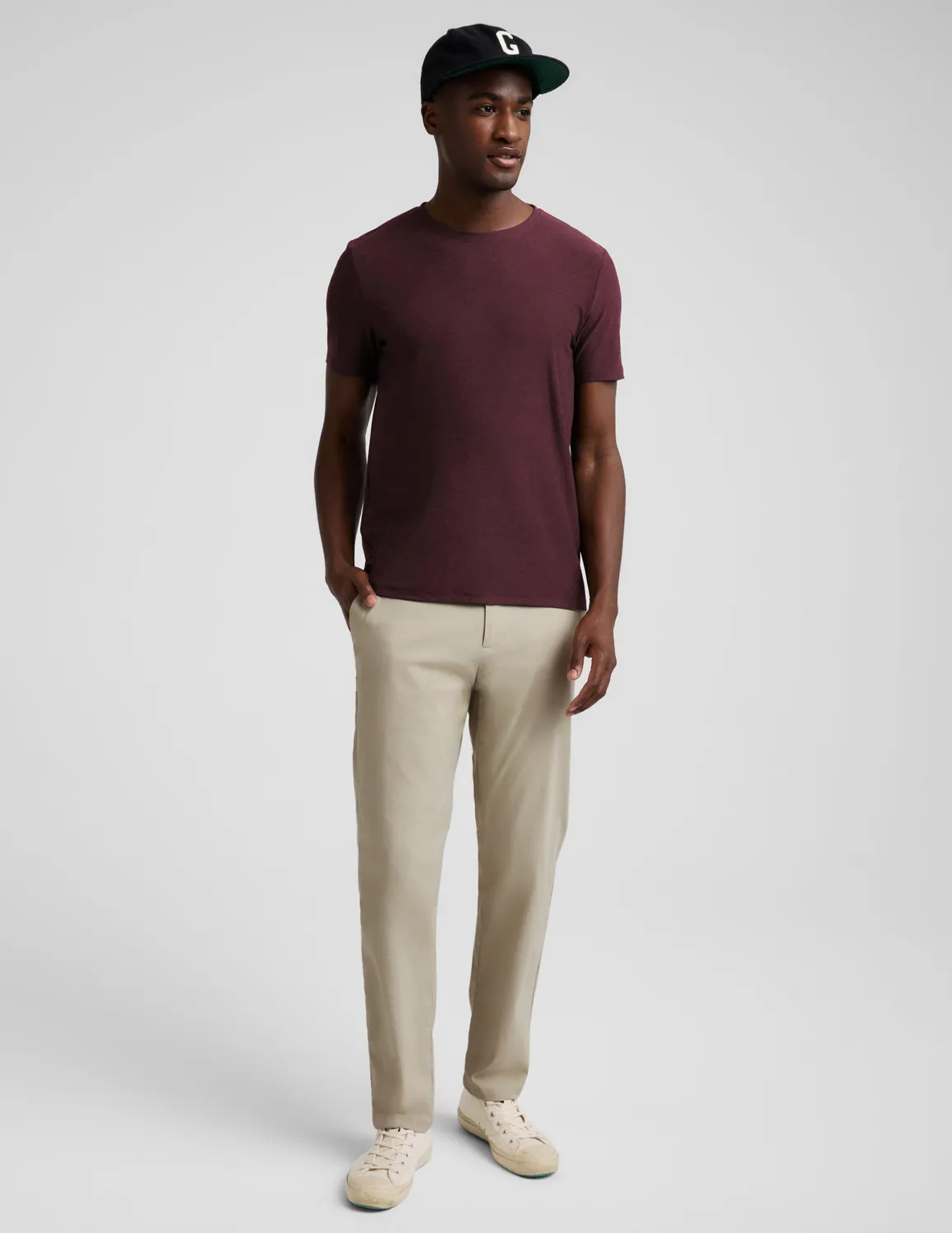 Always Beyond Men's Crew Tee 2.0 t-shirt Cabernet melerad