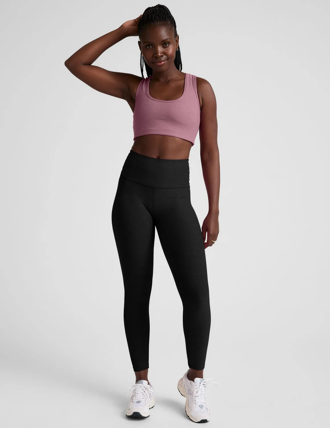 Beyond Yoga Spacedye Simplicity Bra sport-bh Ballet Pink
