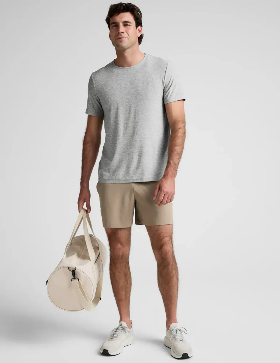 Beyond Yoga Pivotal 2.0 Men's Short 5" shorts herr Mushroom stretch