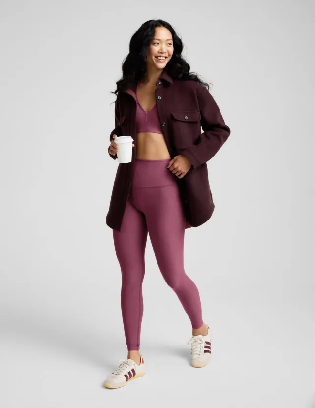 Beyond Yoga Spacedye Caught In The Midi tights Smooth Mauve Heather hög midja
