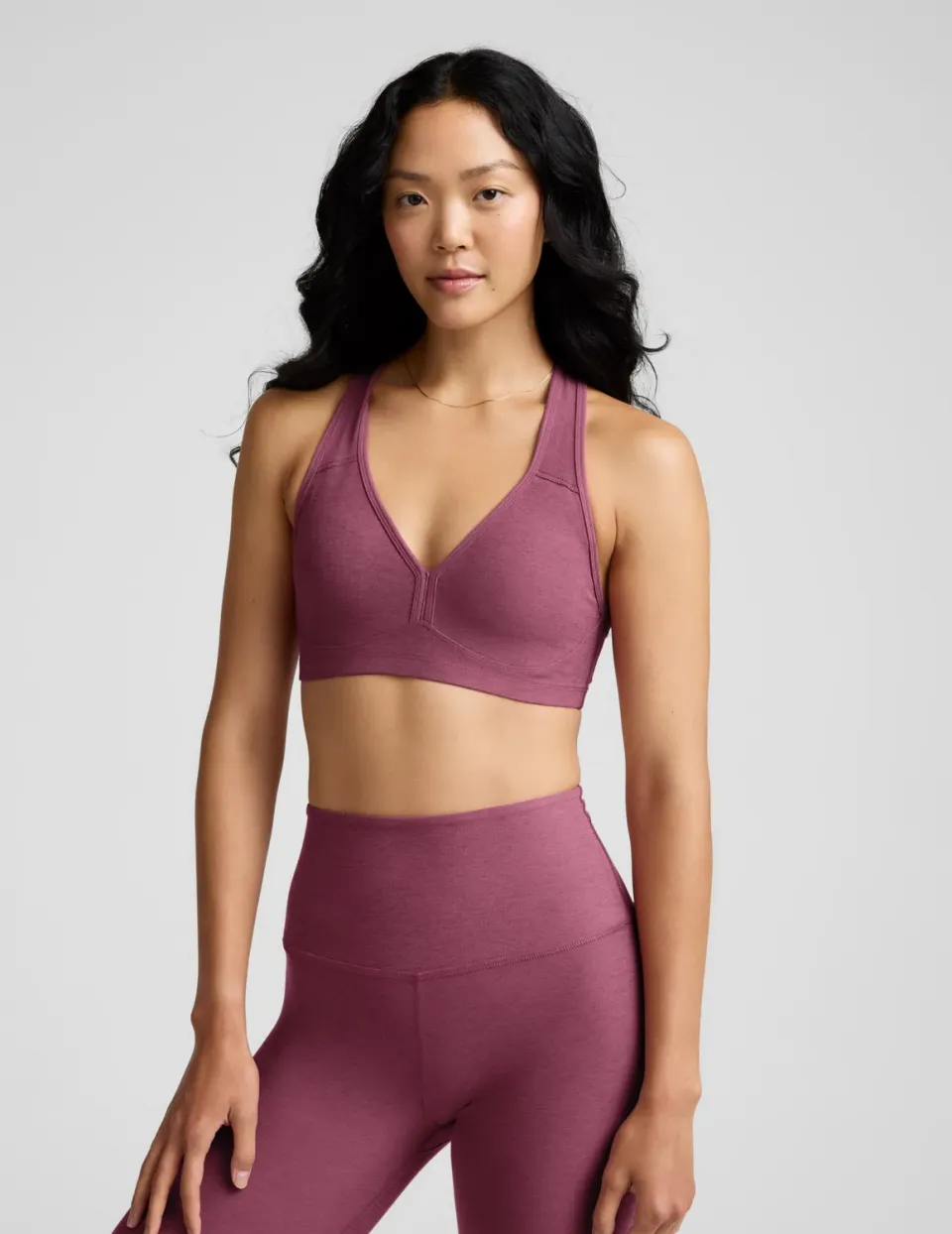 Beyond Yoga Spacedye Lift Your Spirits Bra sportbehå Mauve