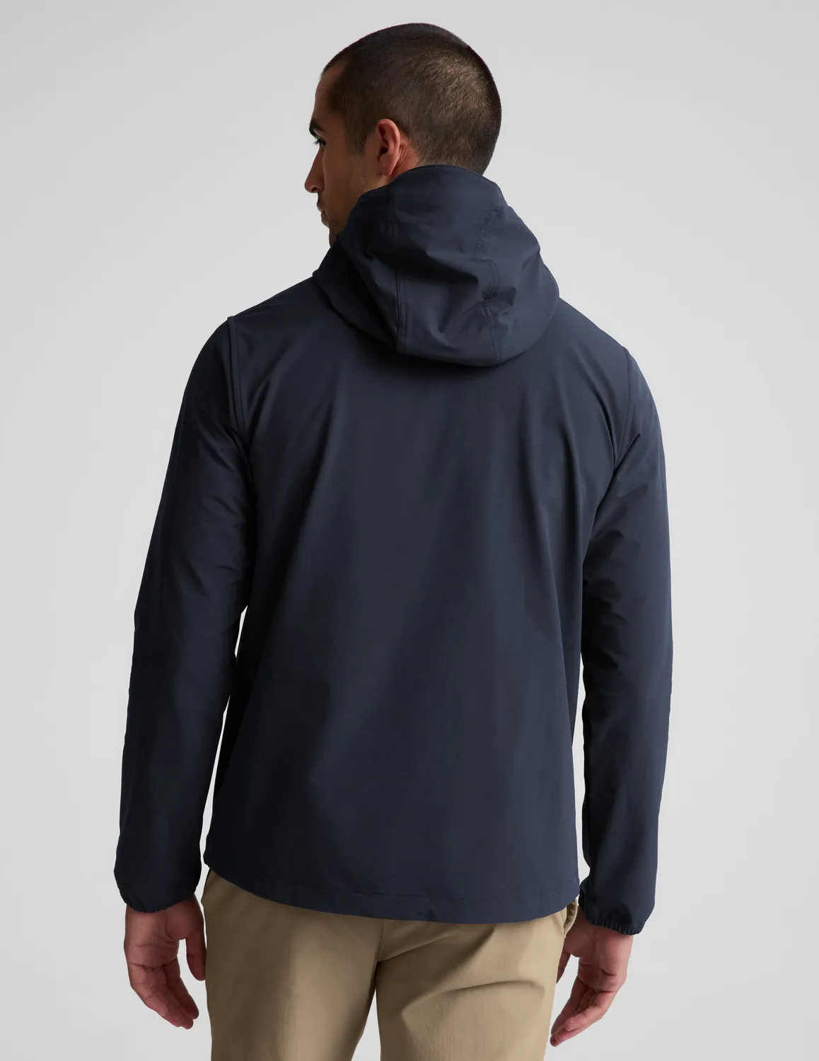 Beyond Yoga AirLite Hooded Full Zip Jacket jacka Nocturnal Navy tunn