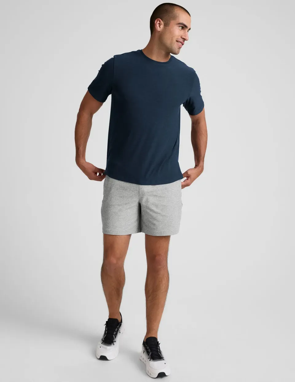 Beyond Yoga Spacedye Unlimited shorts Silver Mist avslappnad