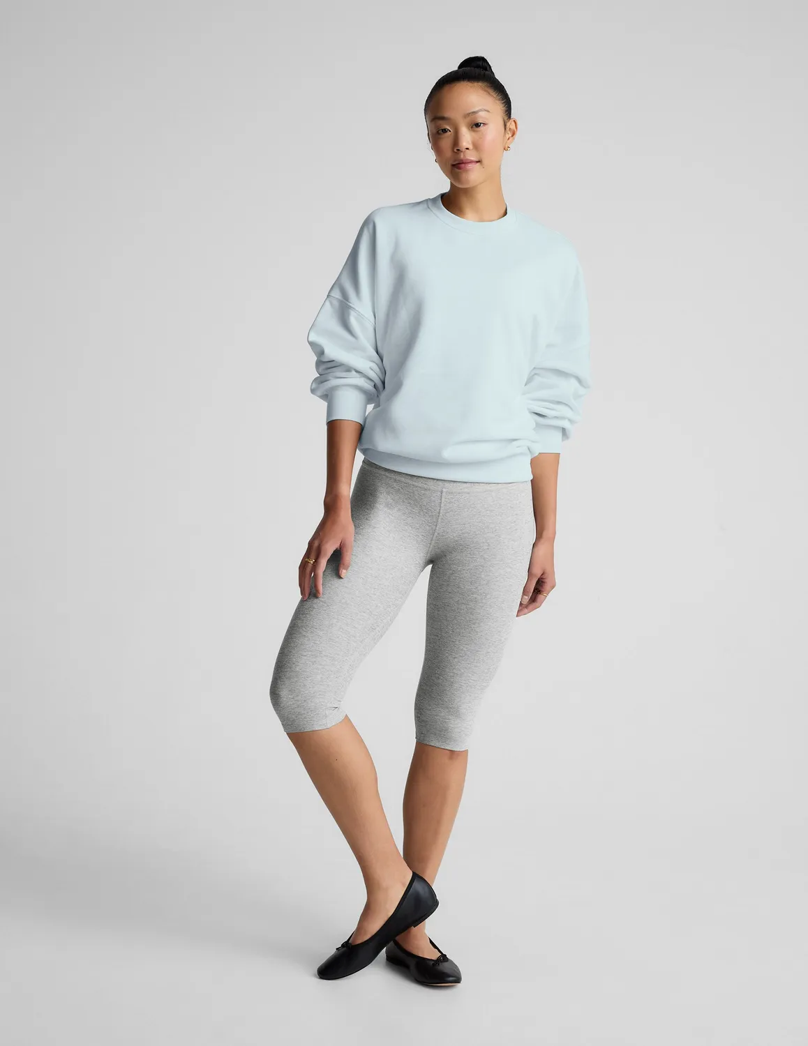 Beyond Yoga LuxeFleece Oversized Sweatshirt Morning Sky Blue mjuk