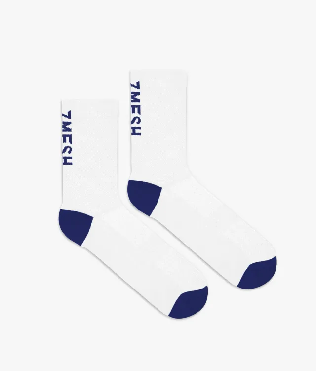 7mesh Word Sock strumpor vit luktfria