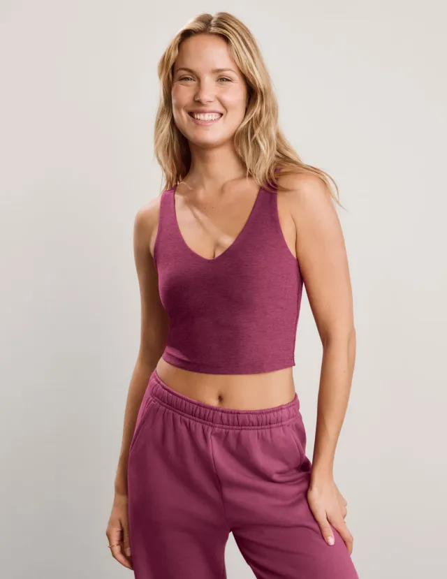 Beyond Yoga Spacedye Good Day Cropped Tank croptopp Pomegranate Heather
