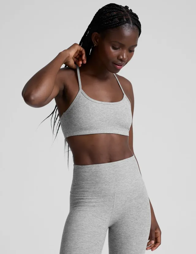 Beyond Yoga Spacedye Slim Racerback Bra sportbh Silver Mist lätt stöd