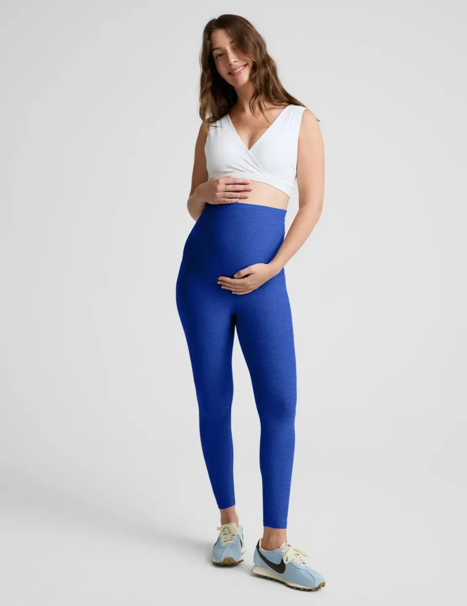 Beyond Yoga Spacedye Love the Bump mammaleggings Ultra Blue midi