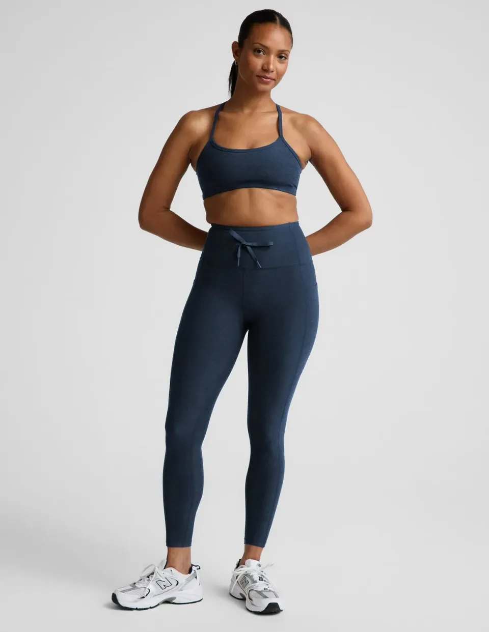 Beyond Yoga Spacedye Go Pocket Midi leggings marinblå ficka