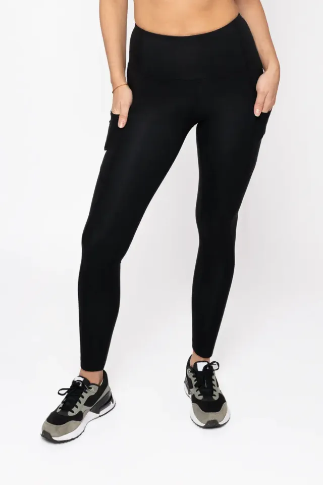 Tripulse Fitness Pro Tencel träningstights svart sidfickor