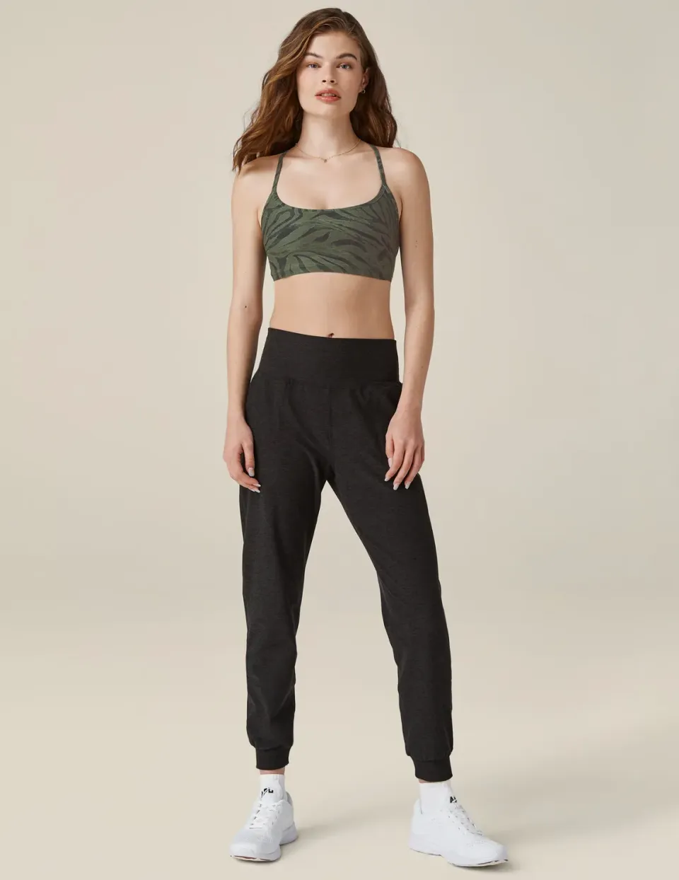 Beyond Yoga Spacedye Midi Jogger mjukisbyxor Darkest Night mjuk