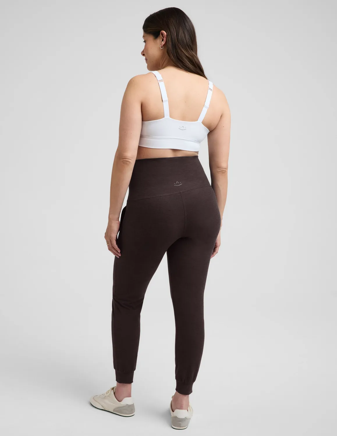 Beyond Yoga Spacedye Beyond the Bump gravidjogger Dark Chocolate mjuk