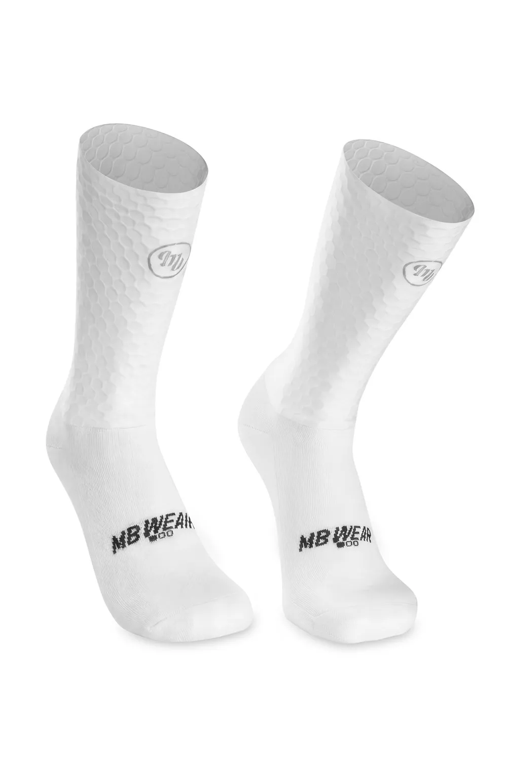 MB Wear Aero Race Cykelstrumpor White L/XL H21 aero