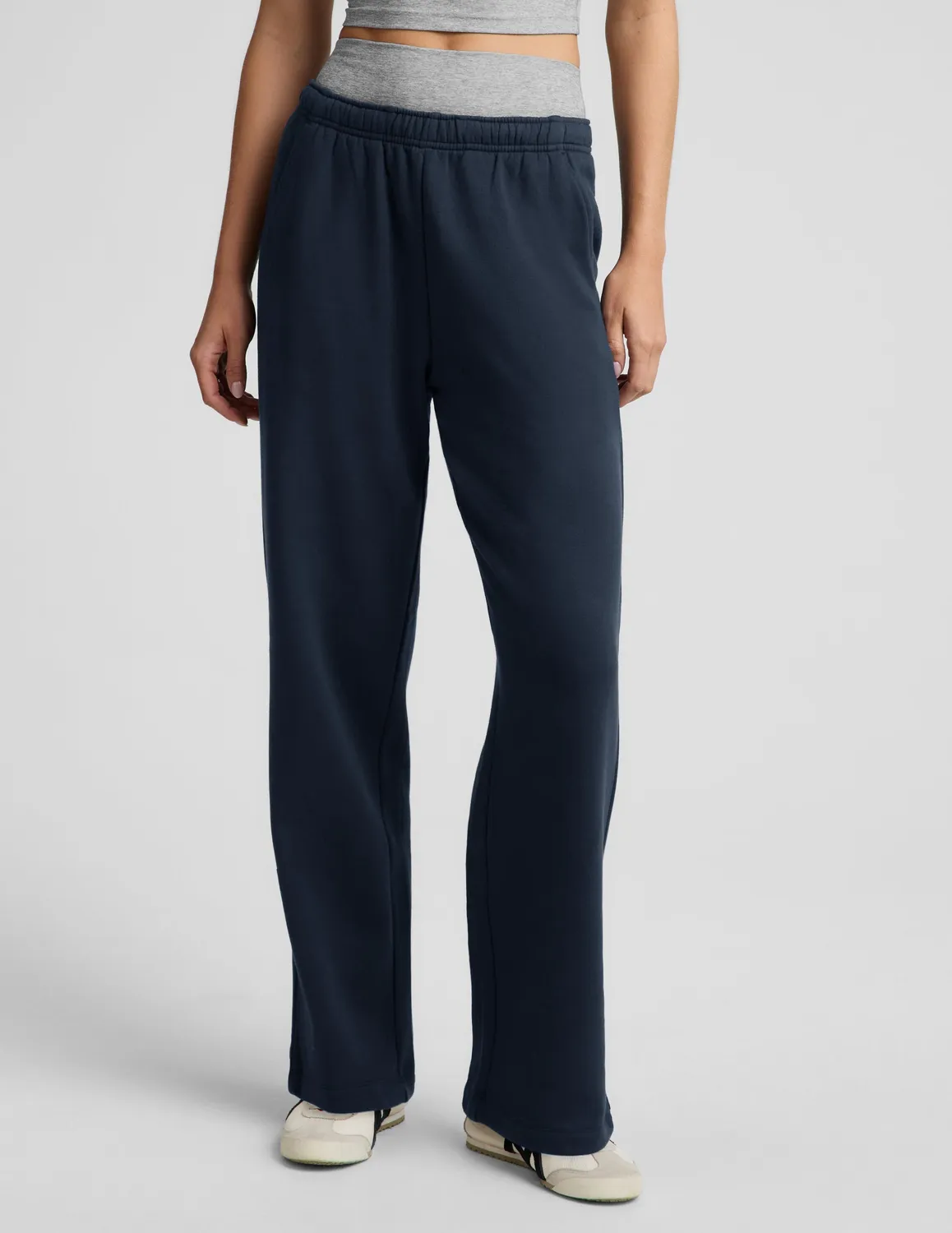 Beyond Yoga LuxeFleece 2.0 Straight Leg Sweatpant 31" mjukisbyxor navy