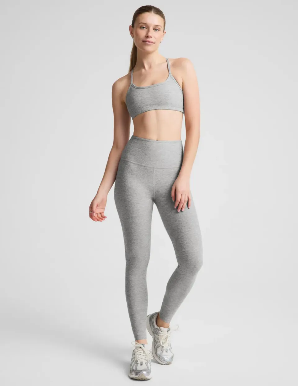 Beyond Yoga Spacedye Vitalize Full Length leggings silver mist hög midja