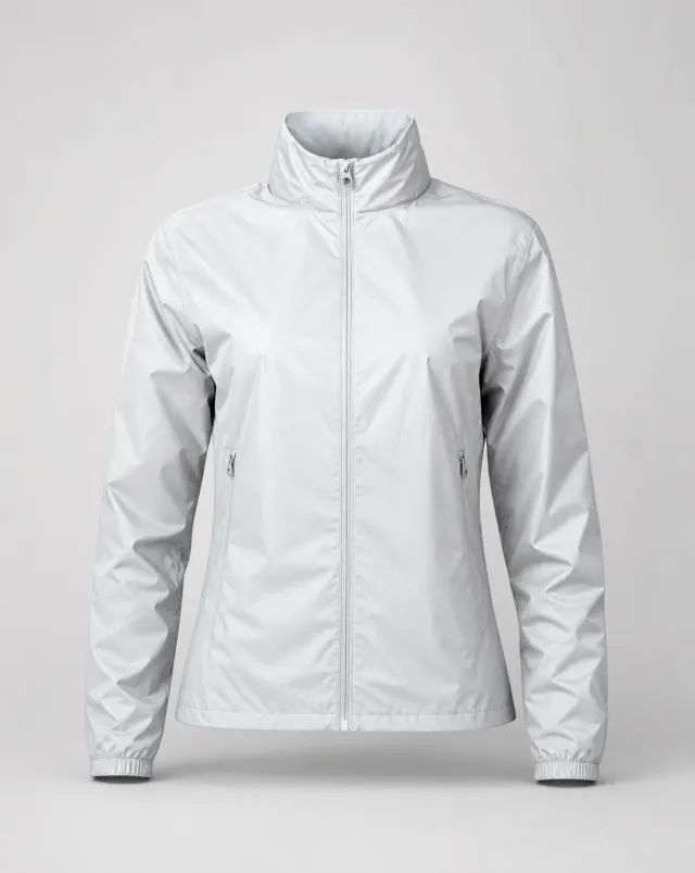 Cross Sportswear Kiawah windbreaker golfjacka dam ljusgrå lätt