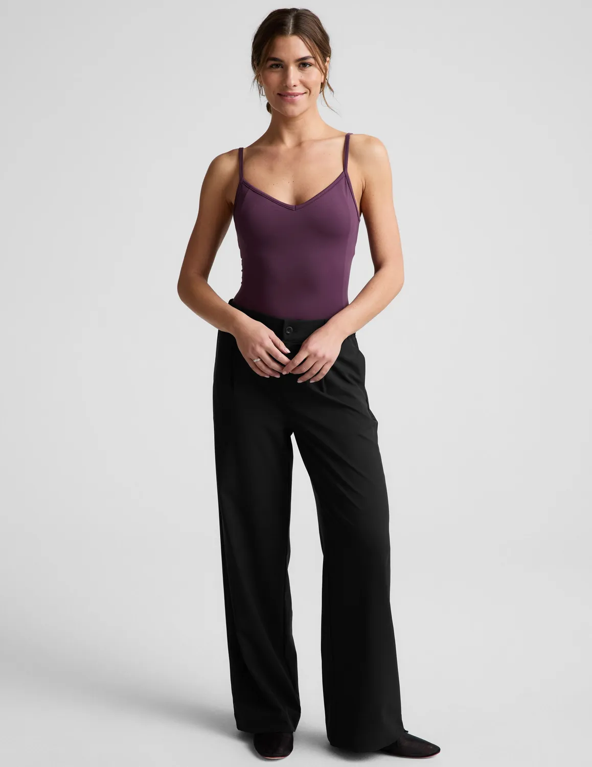 Beyond Yoga Pristine Bodysuit body Brilliant Blackberry inbyggd BH
