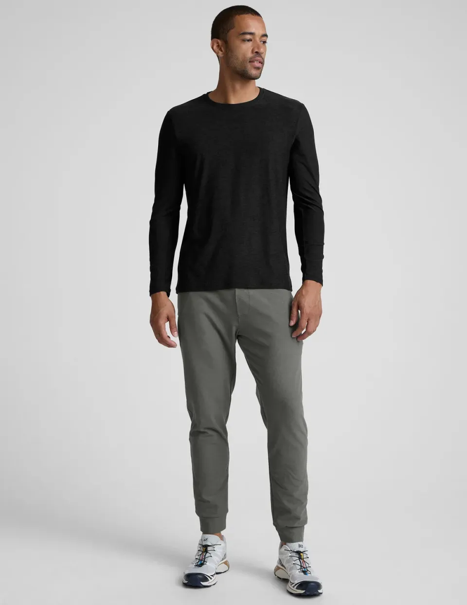 Beyond Yoga Spacedye Freefit joggerbyxor shadow gray heather slim fit