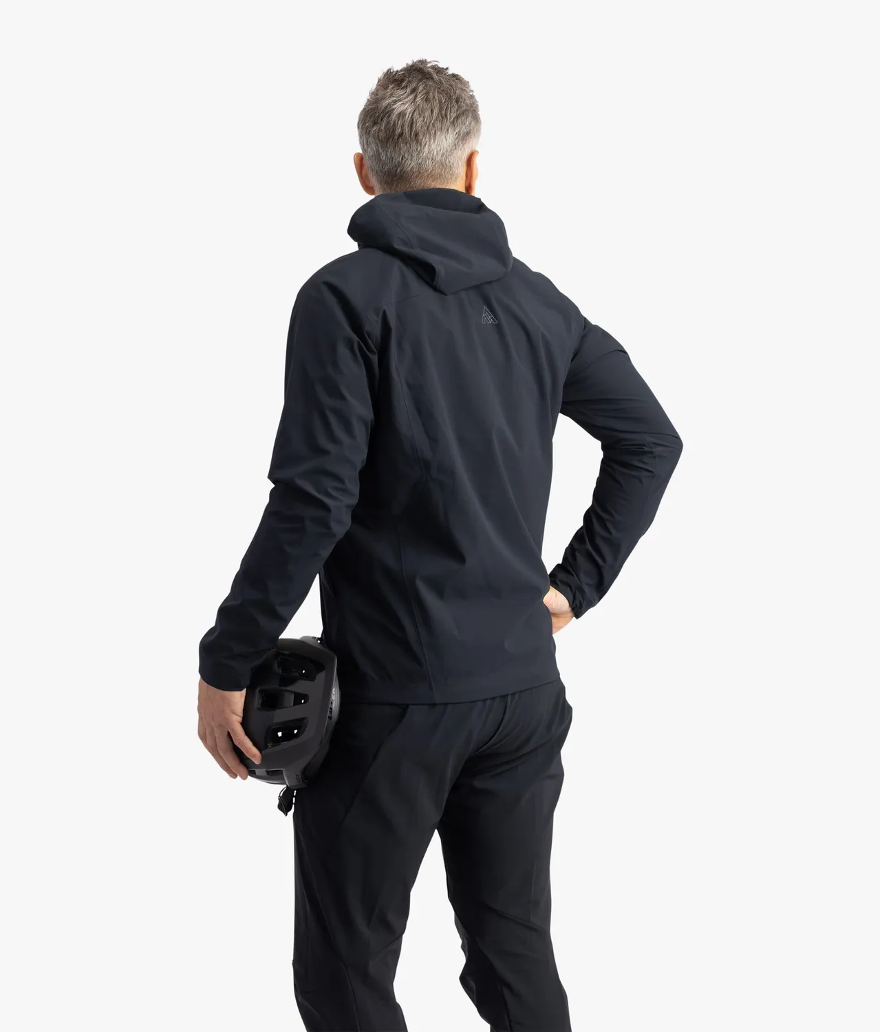 7MESH Cache anorak herr Black lätt packbar
