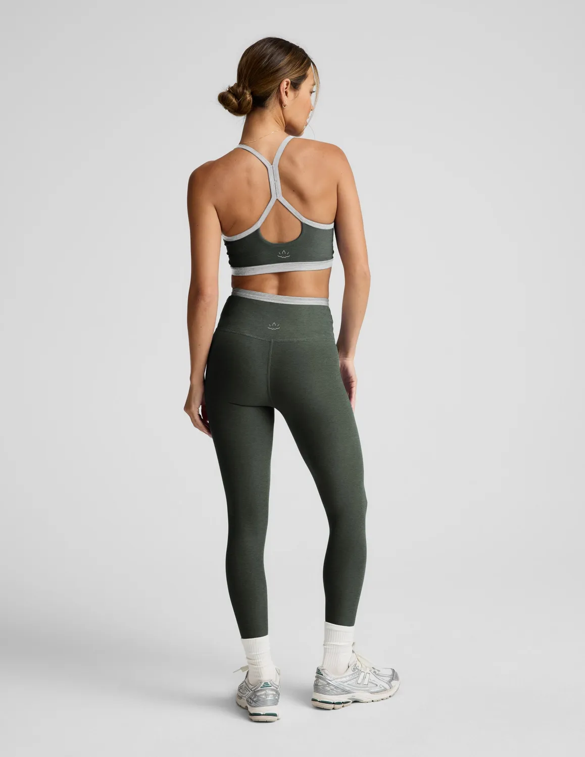 Beyond Yoga Spacedye Outlines High Waisted Midi tights grön