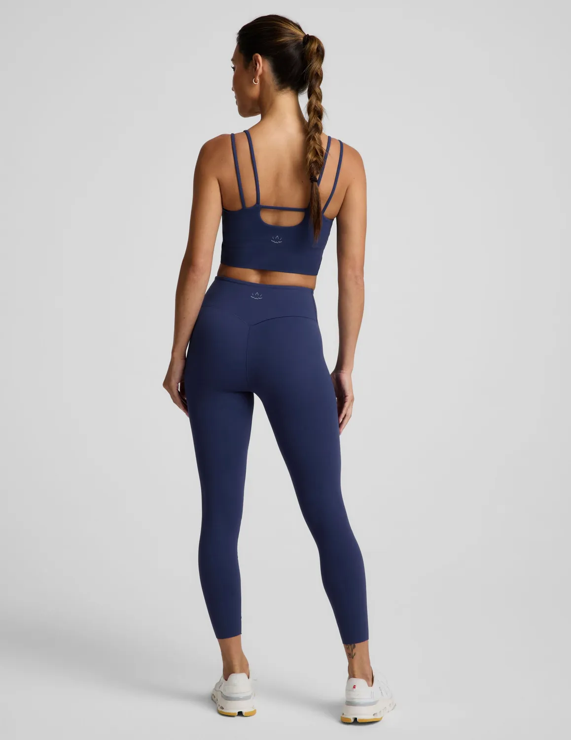 Beyond Yoga Glowzone High Waisted Midi Leggings Deep Ocean blå