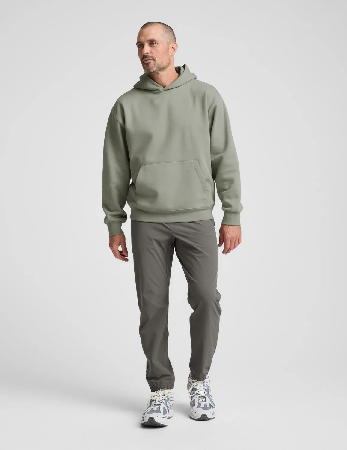 Beyond Yoga LuxeFleece Classic hoodie grey sage fleece
