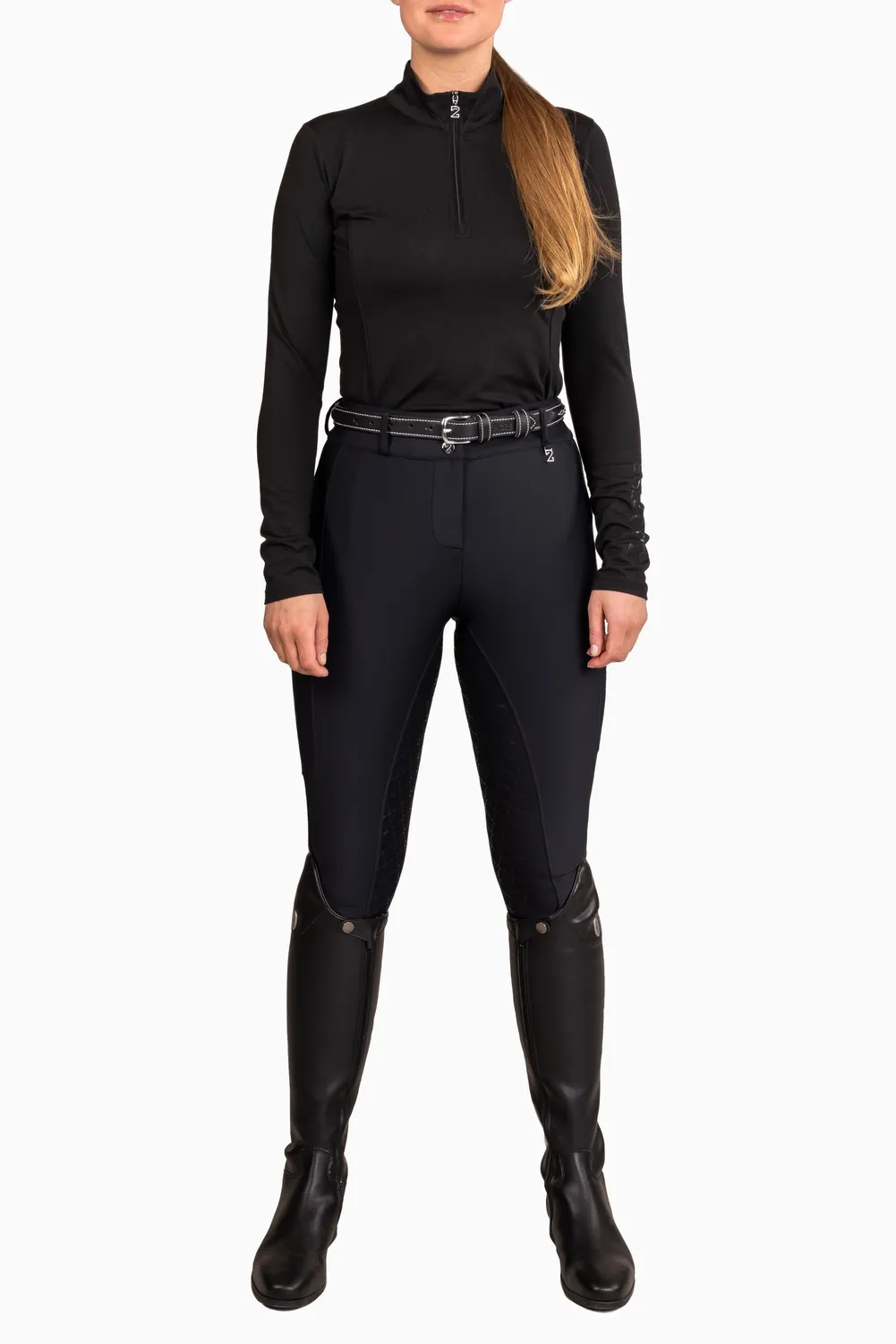 ZacZess Bombay Soft ridbyxor svart med mobilfickor stretch