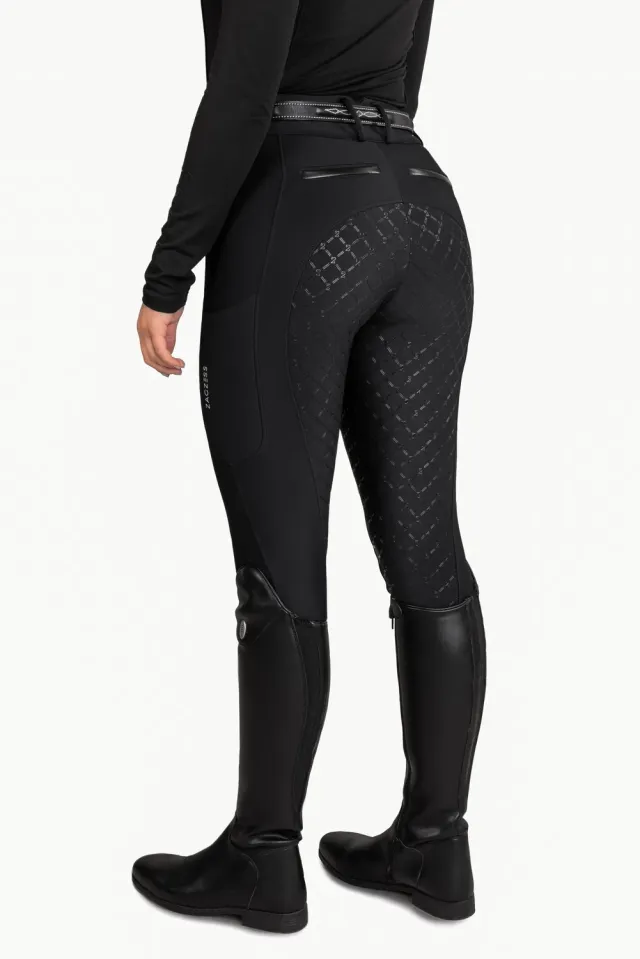 ZacZess Bombay Soft ridbyxor svart med mobilfickor stretch