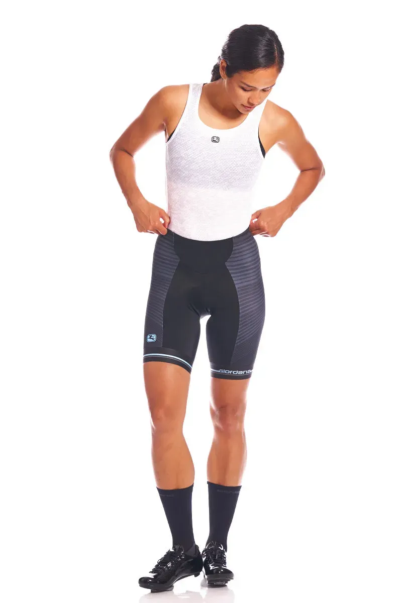 Giordana Moda Vero Pro cykelbyxor dam svart ljusblå vadderade