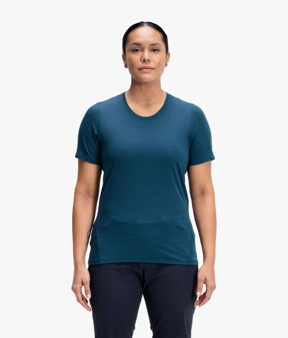 7MESH Desperado Merino t-shirt dam deep sea merino