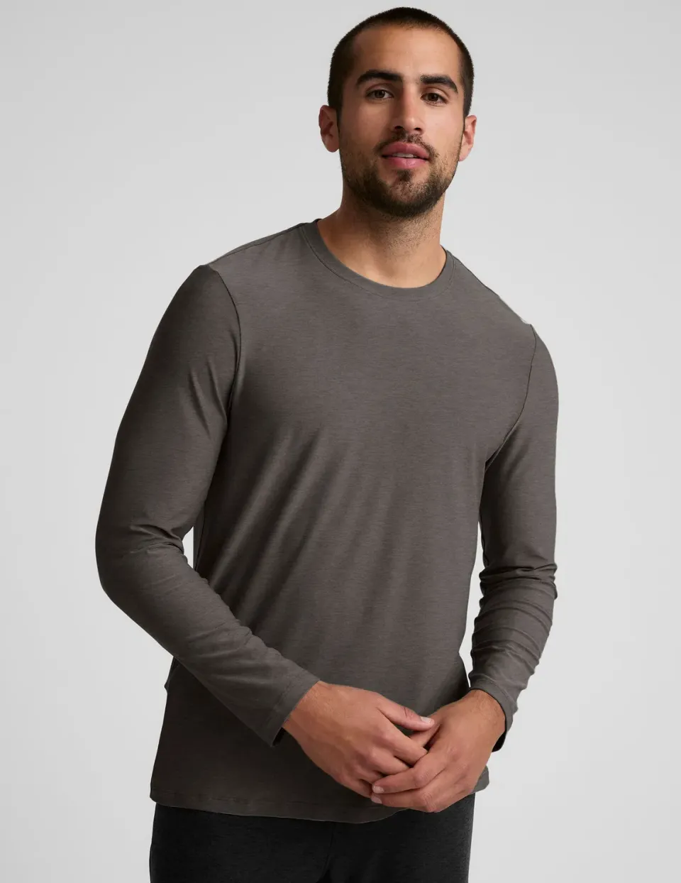 Beyond Yoga Always Beyond Long Sleeve Crew 2.0 tröja True Gray