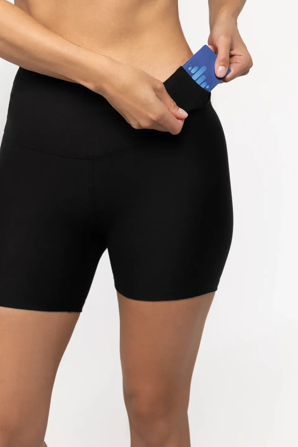 Tripulse Fitness Original Tencel träningsshorts svart hög midja