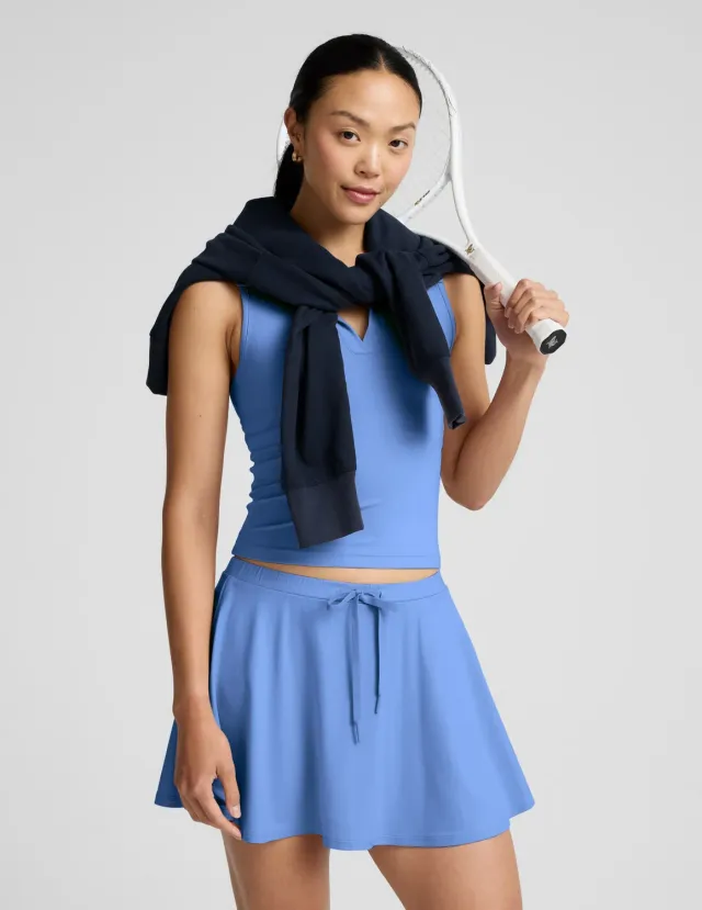 Beyond Yoga Sport Active Drawcord Mini Skirt padelkjol blå